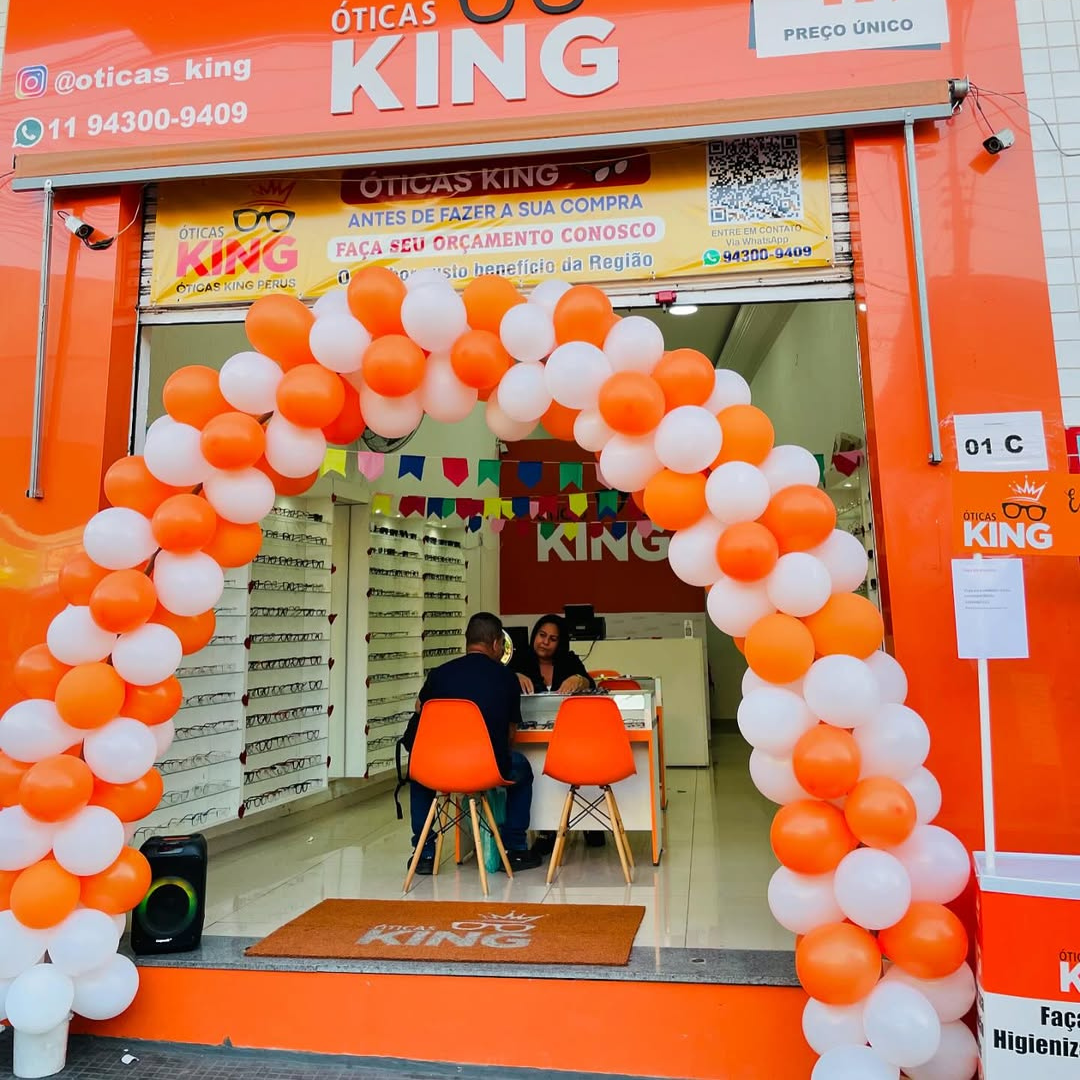 Fachada Óticas King Unidade Lapa