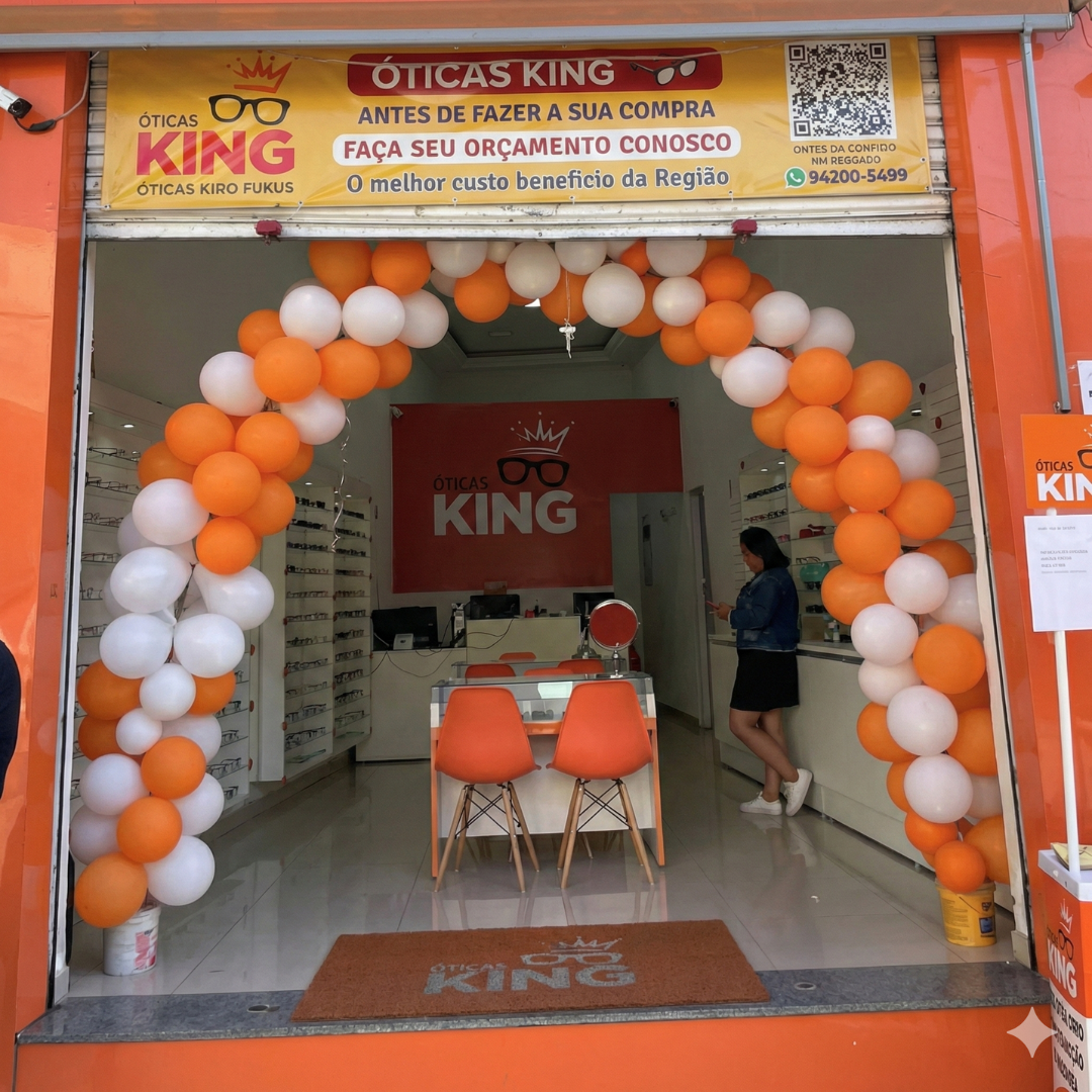Fachada Óticas King Unidade Lapa